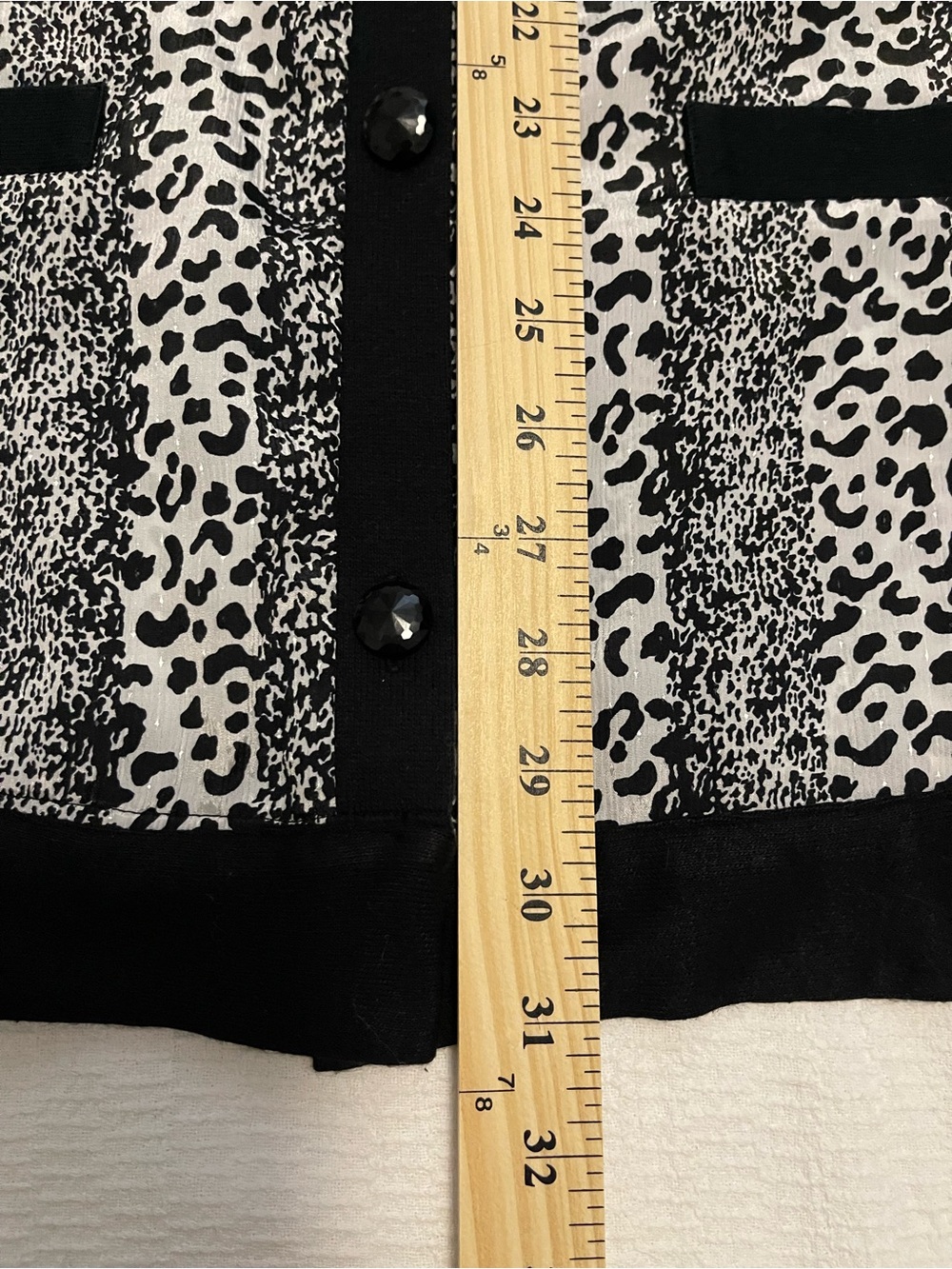 LA PANTHERA Leopard Print Cardigan Jacket - Picture 11 of 12